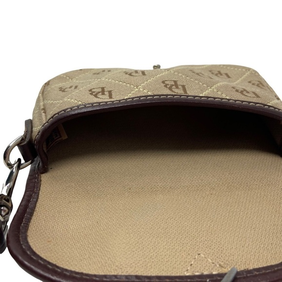 Dooney Bourke Monogram Wristlet Brown USA - Picture 5 of 11